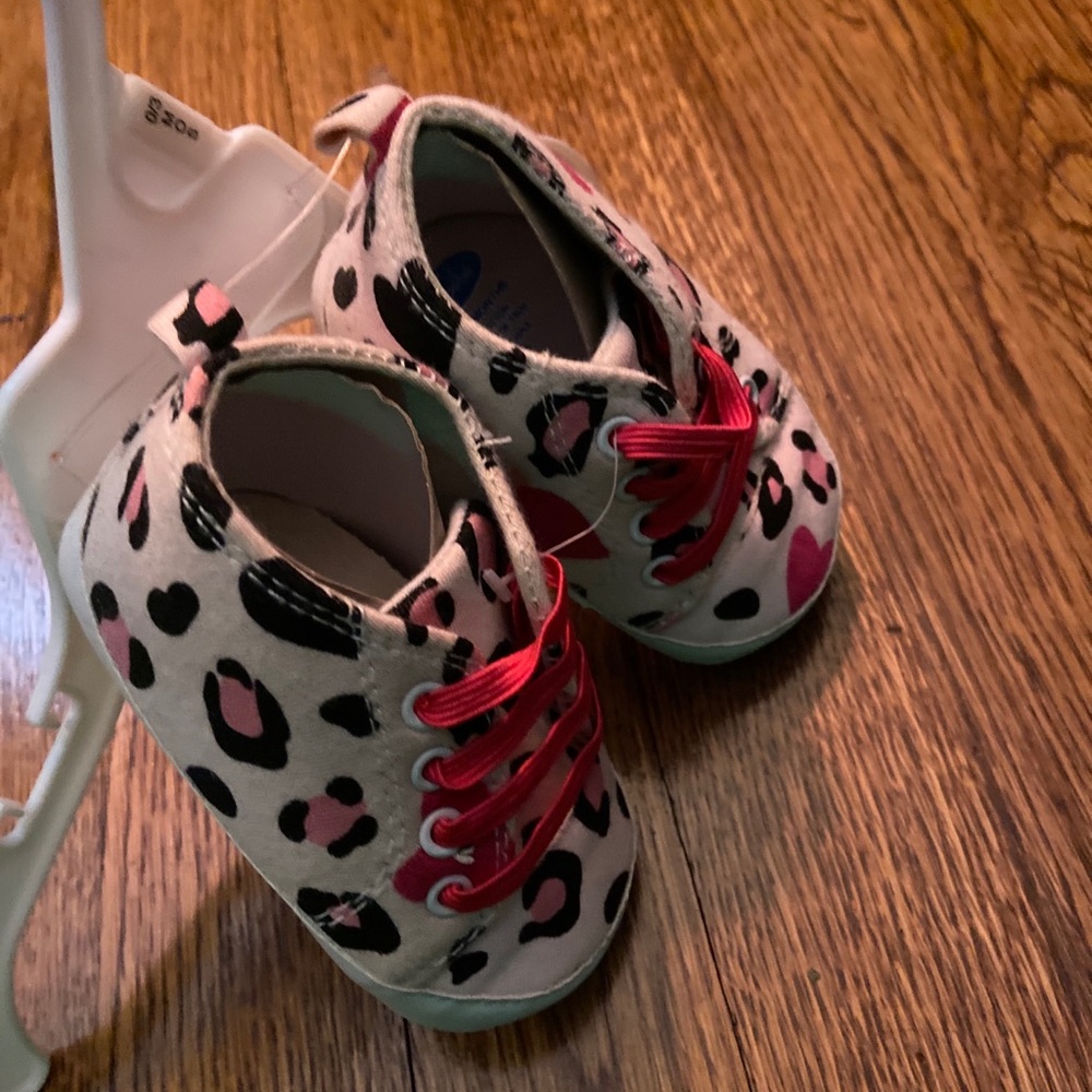 Pink Cheetah Print Sneakers